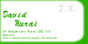 david murai business card